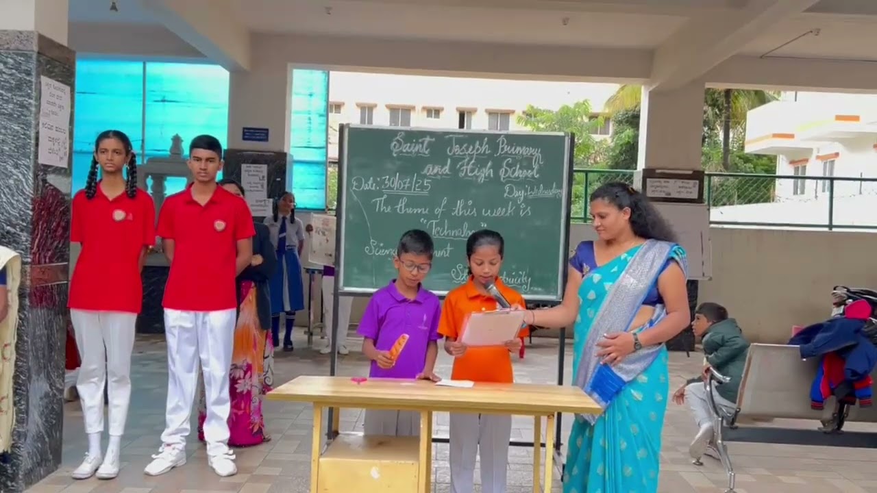 Weekly Assembly activity conducted by students regarding #sudhamurthy #sciencefacts #cybersecurity 