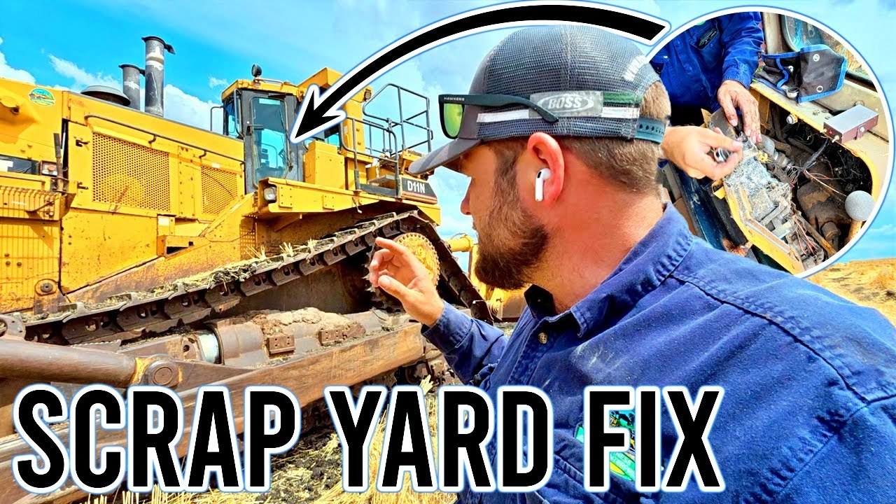 D11 Bulldozer Junkyard Repair | Vlog 448