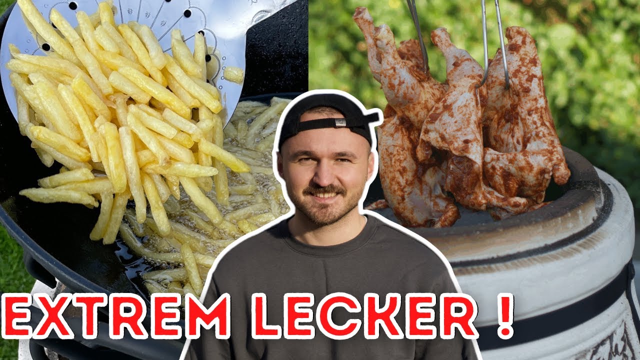 OH NEIN ! Fast hätte es nicht geklappt - Hähnchen mit Pommes im Tandoor