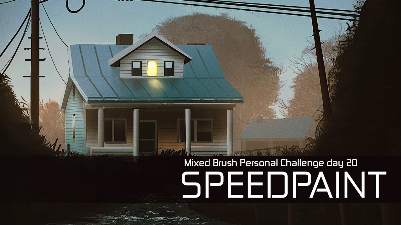Timelapse  Digital speedpainting  [House]