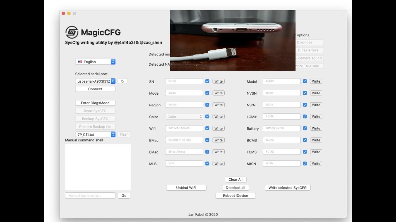 REEMPLACE  CABLE DCSD O BOX SIMILARES Y HAGALO CON CABLE USB LIGTHNING PARA ENTRAR A MODO DIAGS MAC