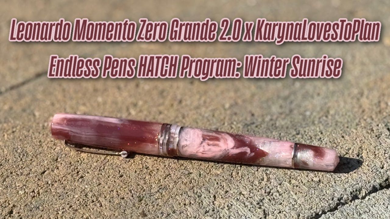 NEW PEN DAY: Leonardo MZG 2.0 x @KarynaLovesToPlan Winter Sunrise + Wearingeul Wuthering Heights