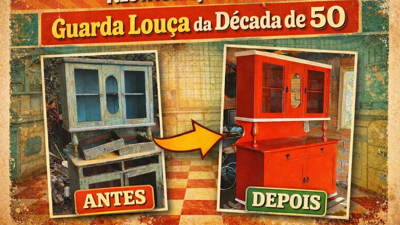 Restauração de um Guarda Louça da Década de 50
