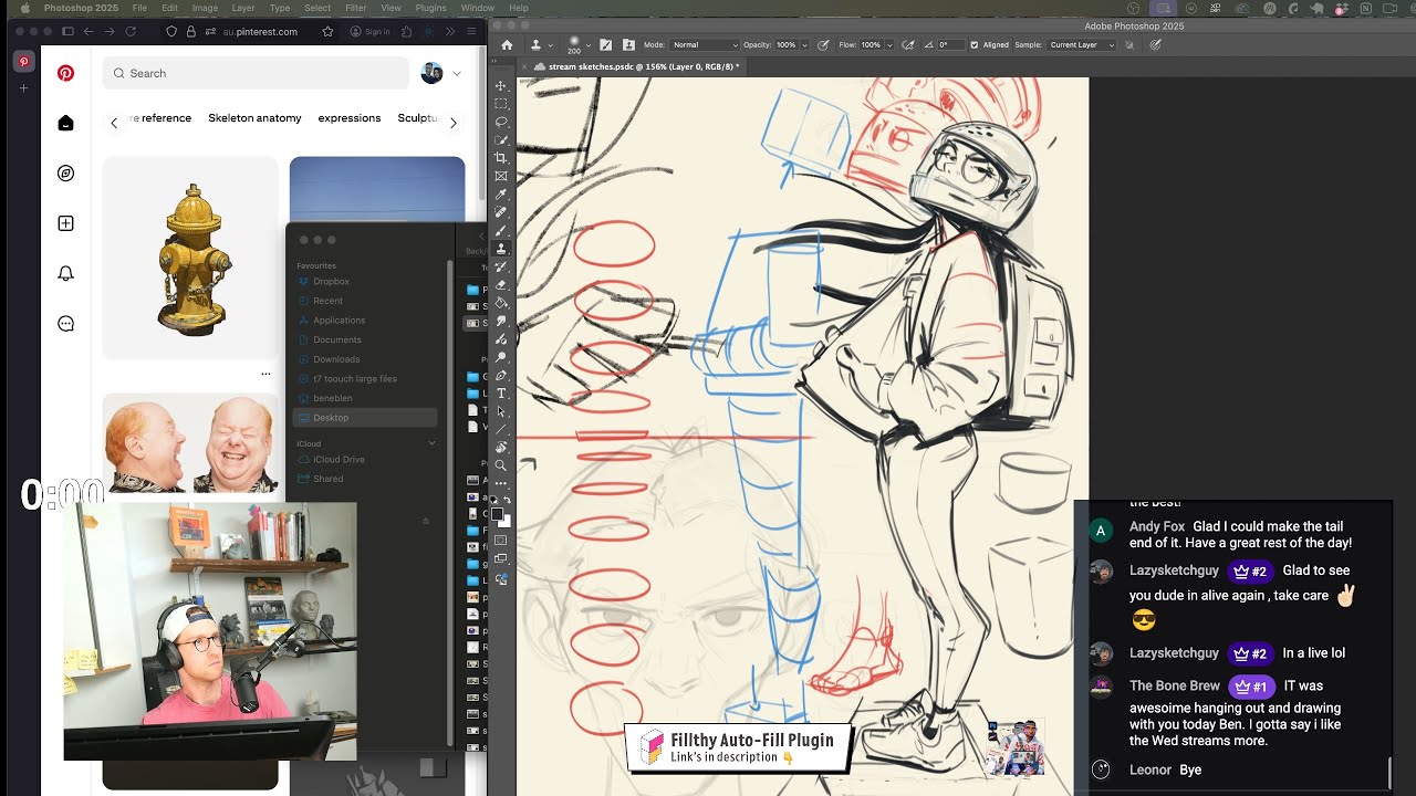 Stylized art study and chatting (impromptu stream)