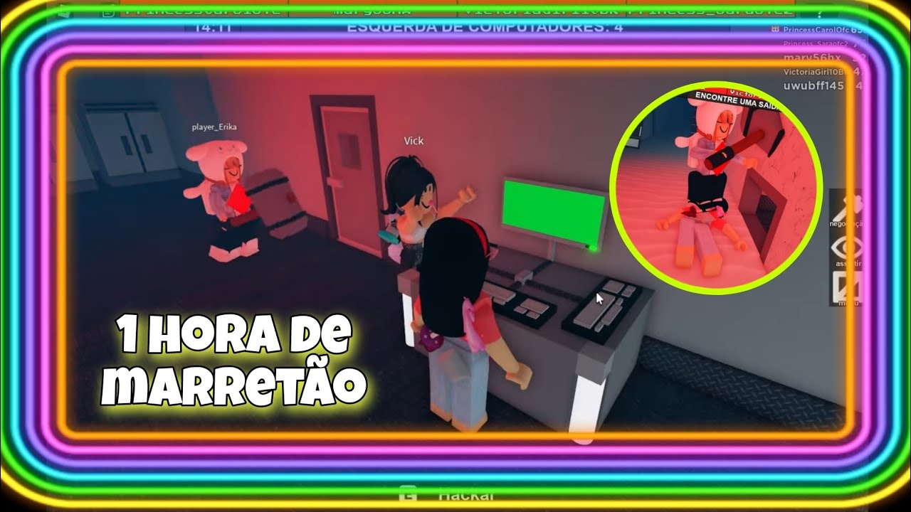 BEM NA HORA QUE O PC FICOU VERDE E QUE NÓS ESTÁVAMOS PARADAS A PLAYER ERIKA CHEGOU
