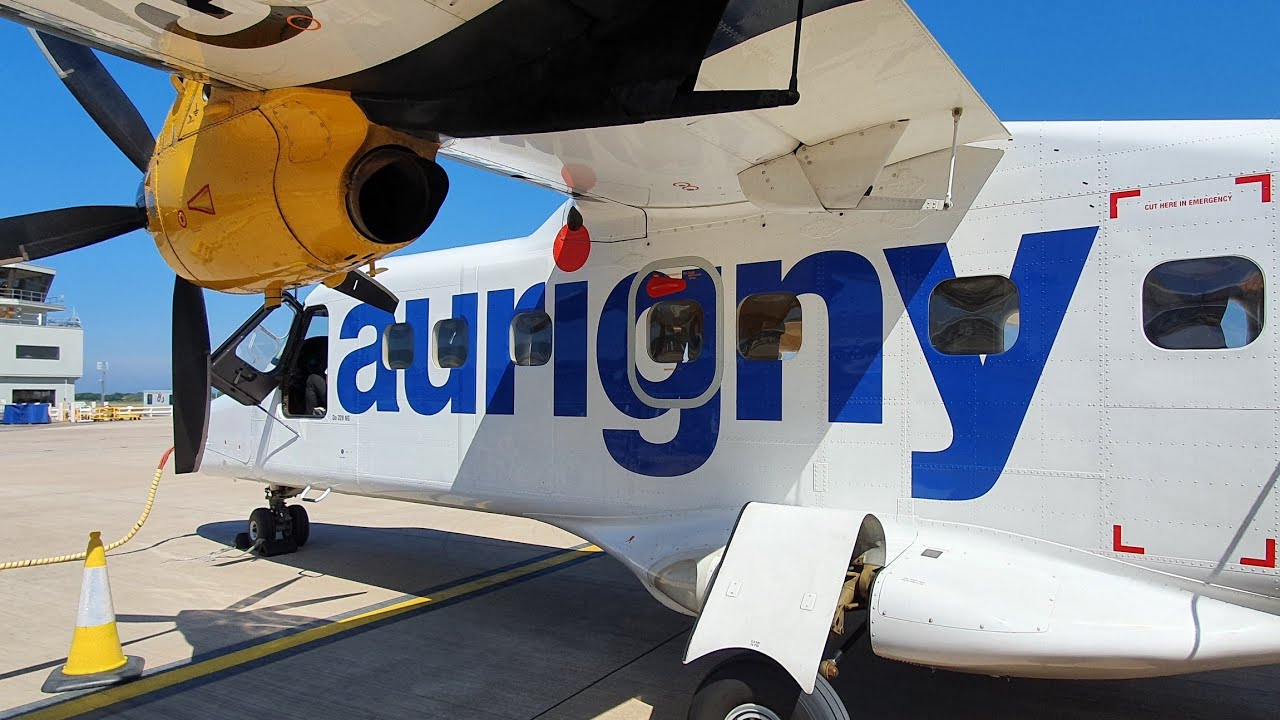 G-OAUR Dornier 228-212NG of Aurigny from Guernsey to Alderney 07.06.2021