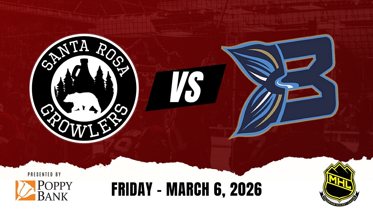 Growlers LIVE: Santa Rosa vs. Mansfield Barracuda | Game 1 at Snoopy's Home Ice