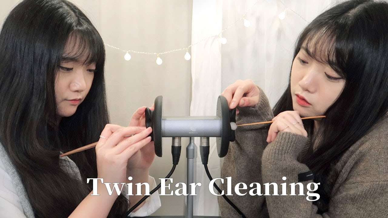 ☾ASMR 꽉 막힌 귀지 자극적으로 긁어내는 쌍둥이 베트남 귀청소 l 노토킹 l Twin Vietnamese style ear cleaning l No Talking