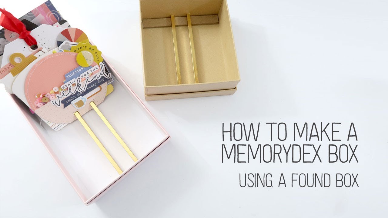 How to make a MemoryDex Box using a gift box // 9000 Subscriber Celebration