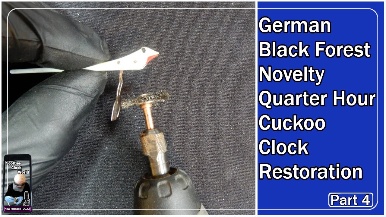 German Black Forest Novelty Quarter Hour Cuckoo Clock Restoration - Part 4