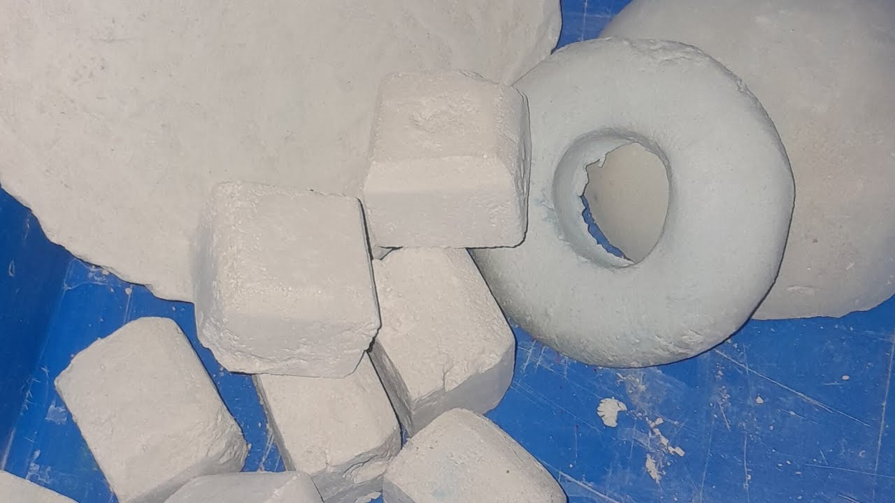 White fresh gym chalk powdery curnchy cursh relaxing #satisfying sound ♥️ 