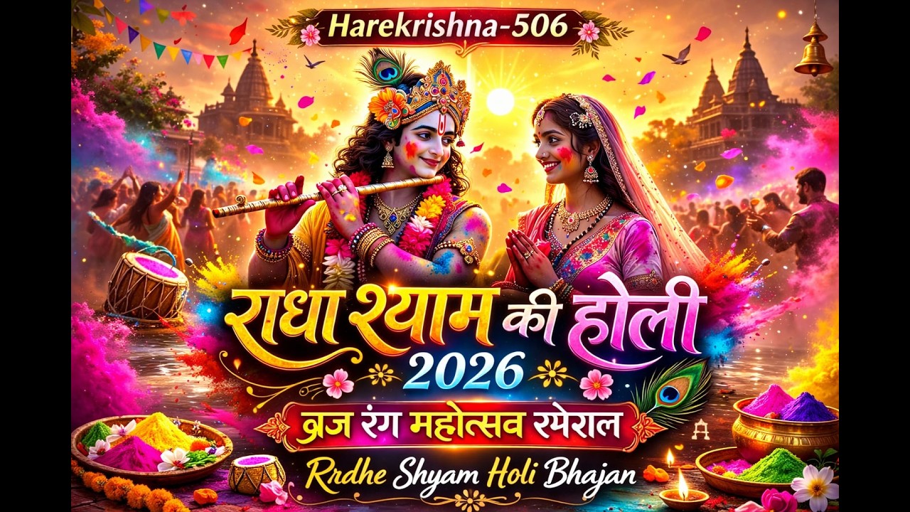 #live #livestream | राधा श्याम की होली 2026 | ब्रज रंग महोत्सव स्पेशल | Radhe Shyam Holi Bhajan