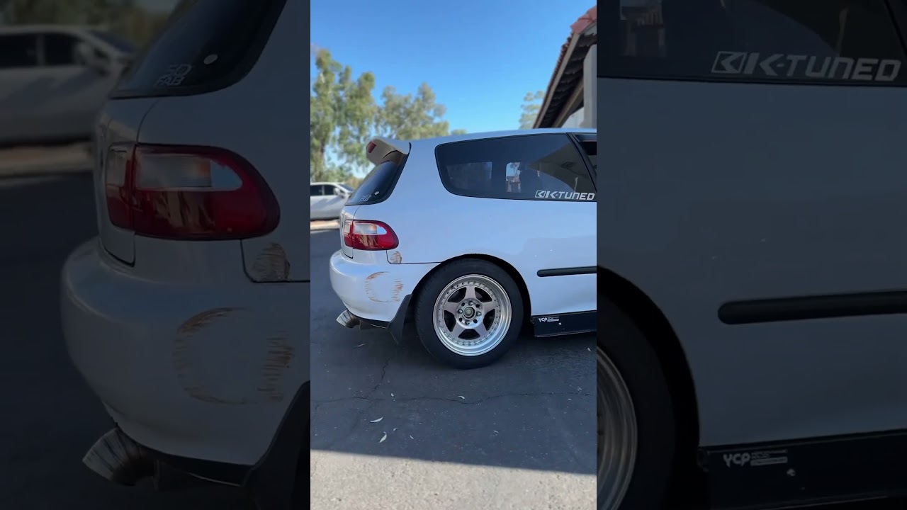 K24/20 EG Hatch Exhaust Sound #automobile #tigwelder #hondacivic #eghatch #kswap #exhaustsound