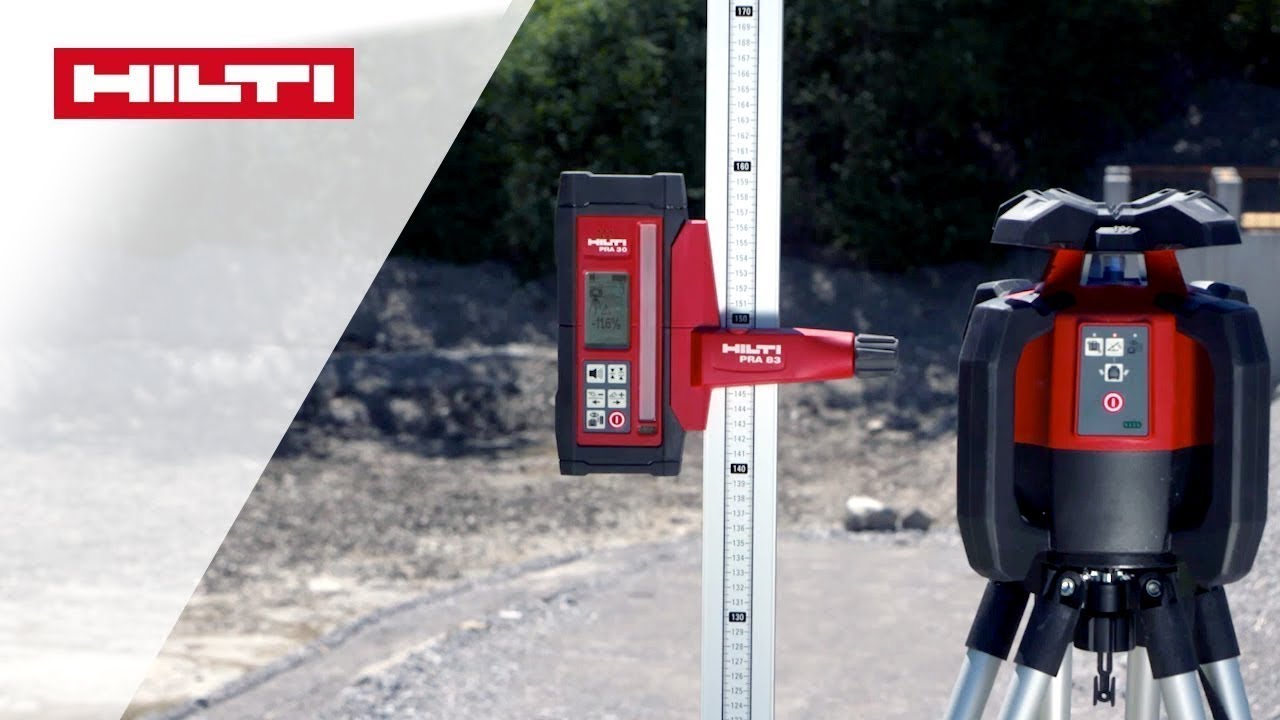 ANLEITUNG zum Hilti PR 30-HVS A12 Rotationslaser - Neigung mit automatischer Ausrichtfunktion prüfen