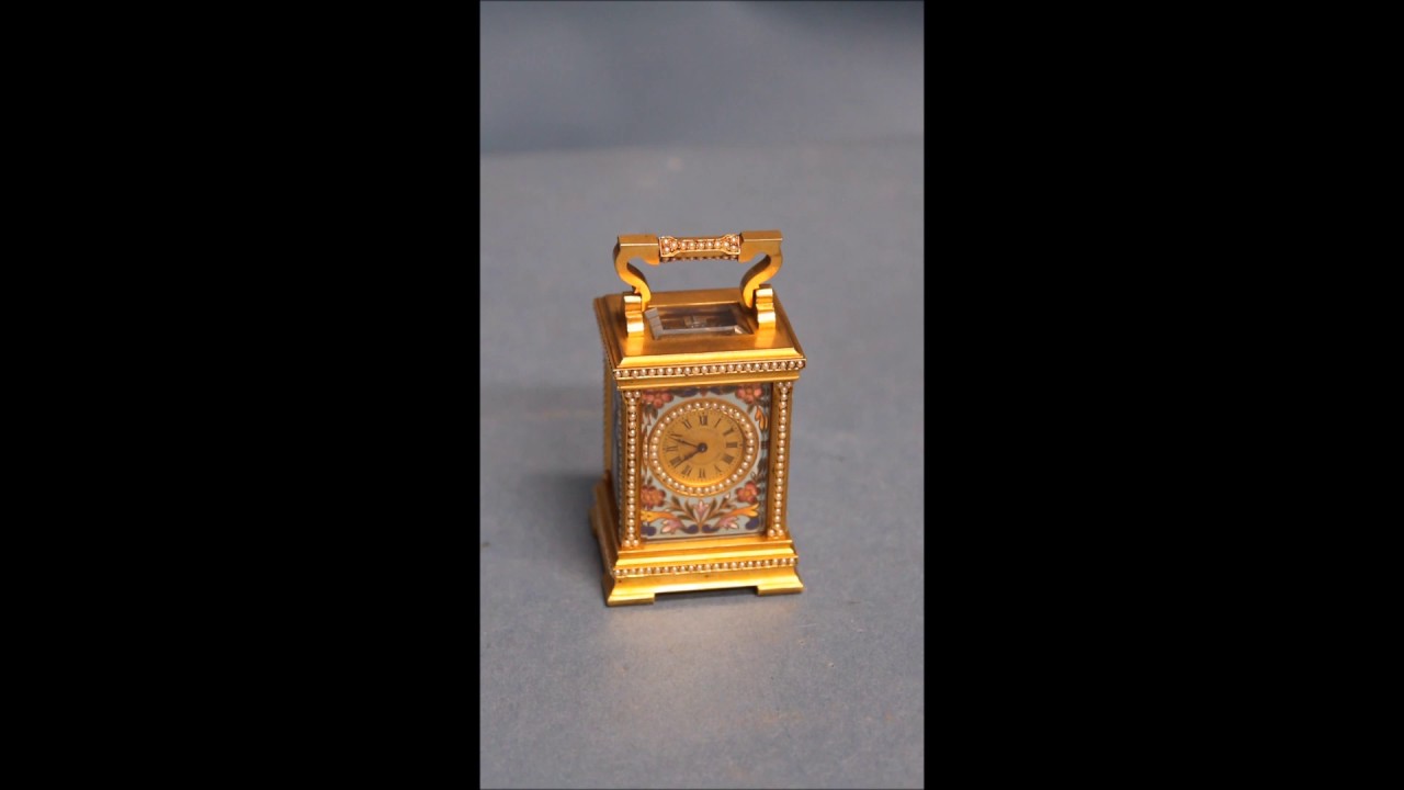 c.1895 Rare French Miniature Carriage Clock.
