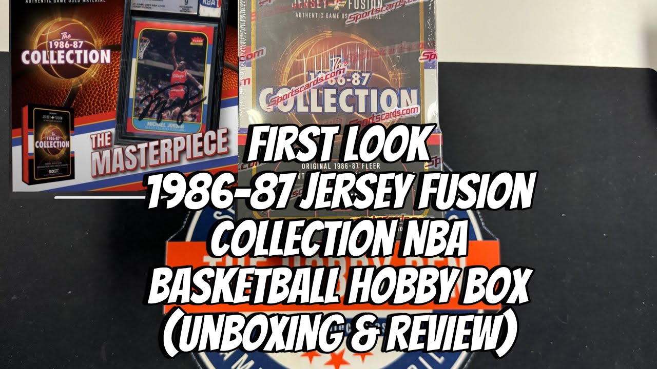 First Look - 1986-87 Collection Jersey Fusion Fleer NBA Basketball Hobby Box (Unboxing & Review)