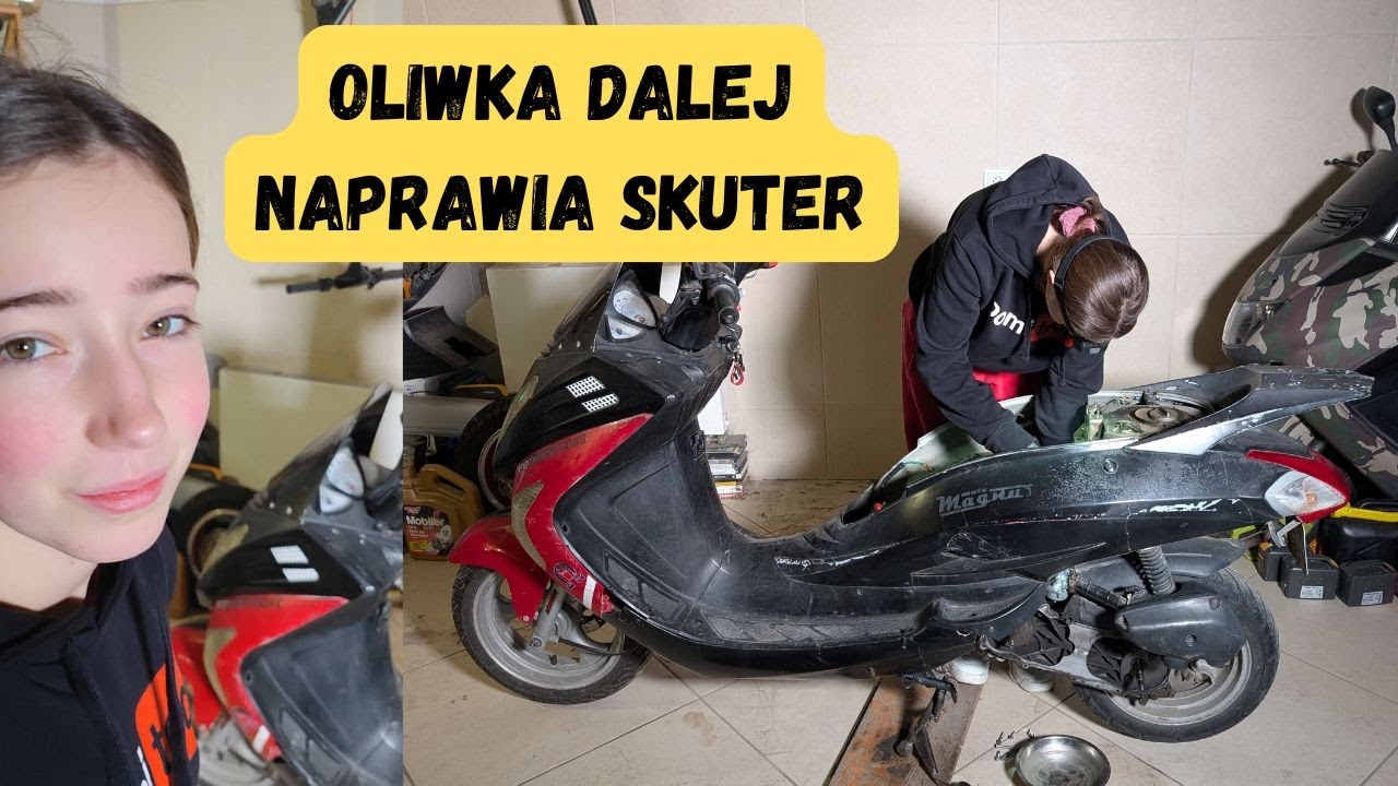 Serwis napędu w skuterze - przygotowanie