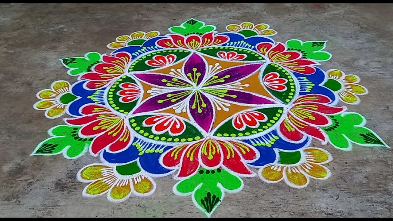 Margazhi Kolam🍀New Year Special Rangoli Design 2025🍀Pongal Kolam🍀Sankranthi Muggulu🍀Easy🍀Rangoli