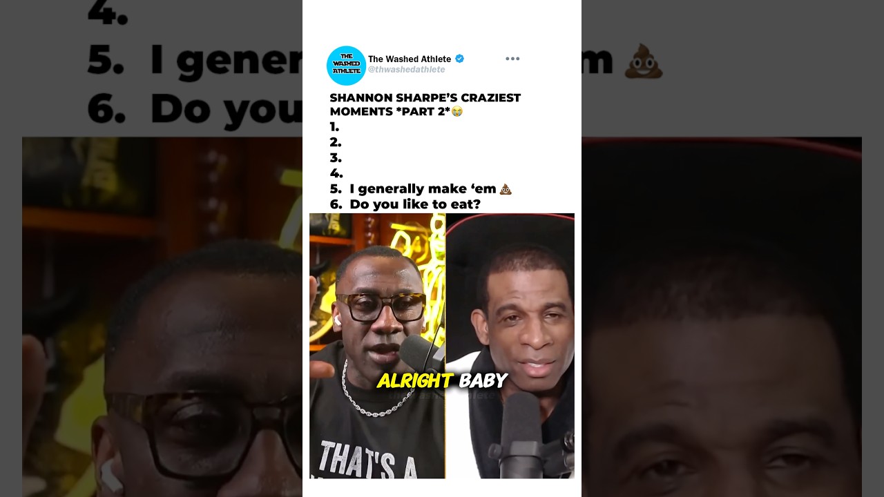 SHANNON SHARPE WILD MOMENTS PART 2 🤣 #shorts