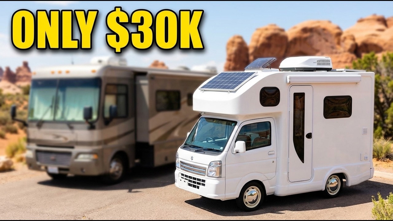 These $30K Japanese Kei Camper With 4 Beds, Solar & AC in A Tiny Motorhome TAKES Over The RV Market!