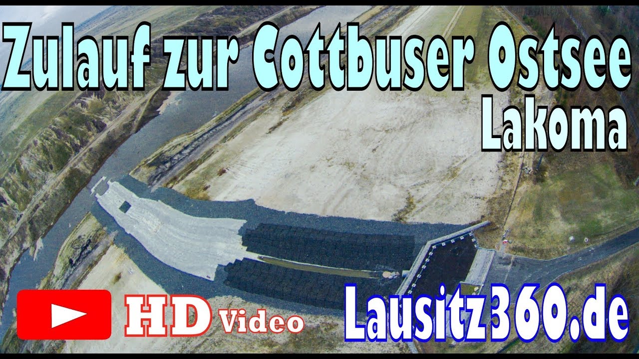 Zulauf aus der Spree in den zukünftigen Cottbuser Ostsee