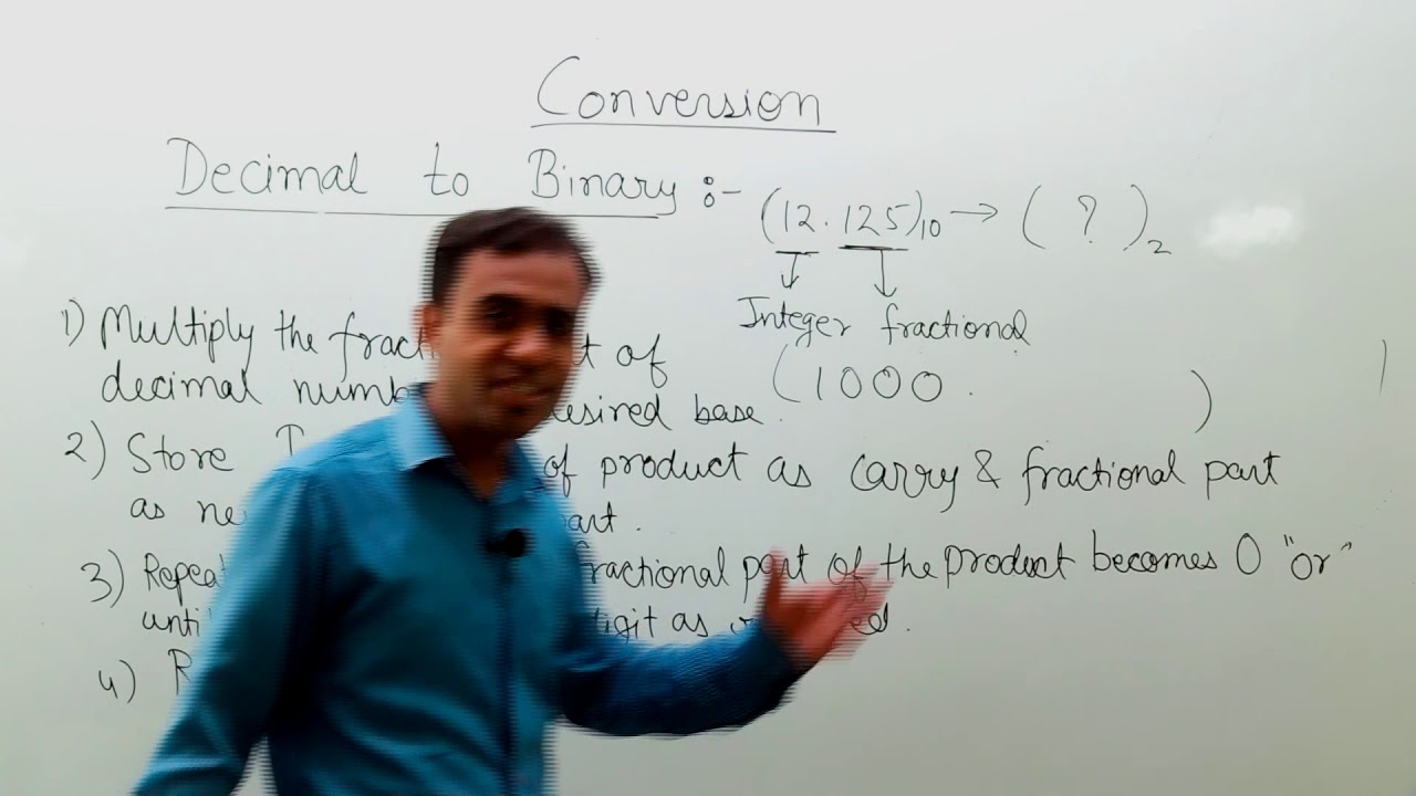 Tutorial 7 :   Decimal to Binary Conversion in Hindi