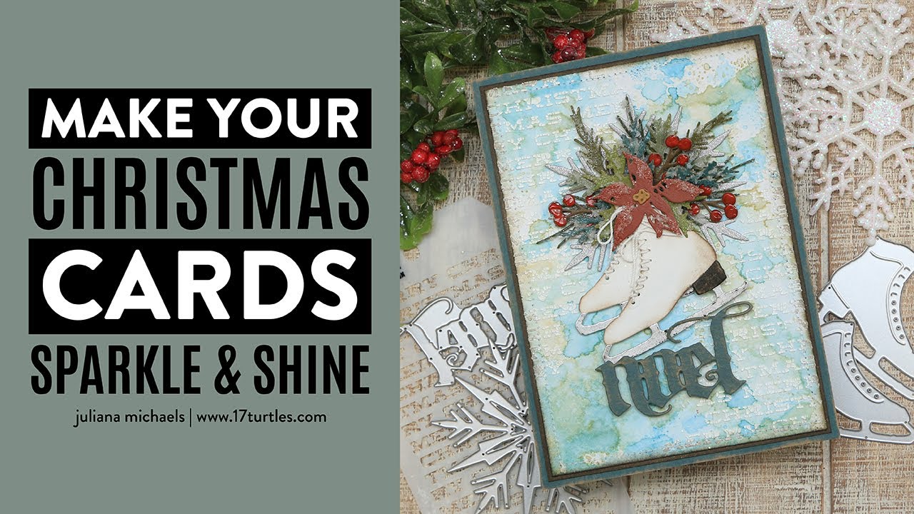 MAKE YOUR CHRISTMAS CARDS SPARKLE & SHINE | TIM HOLTZ SIZZIX 2024 CHRISTMAS