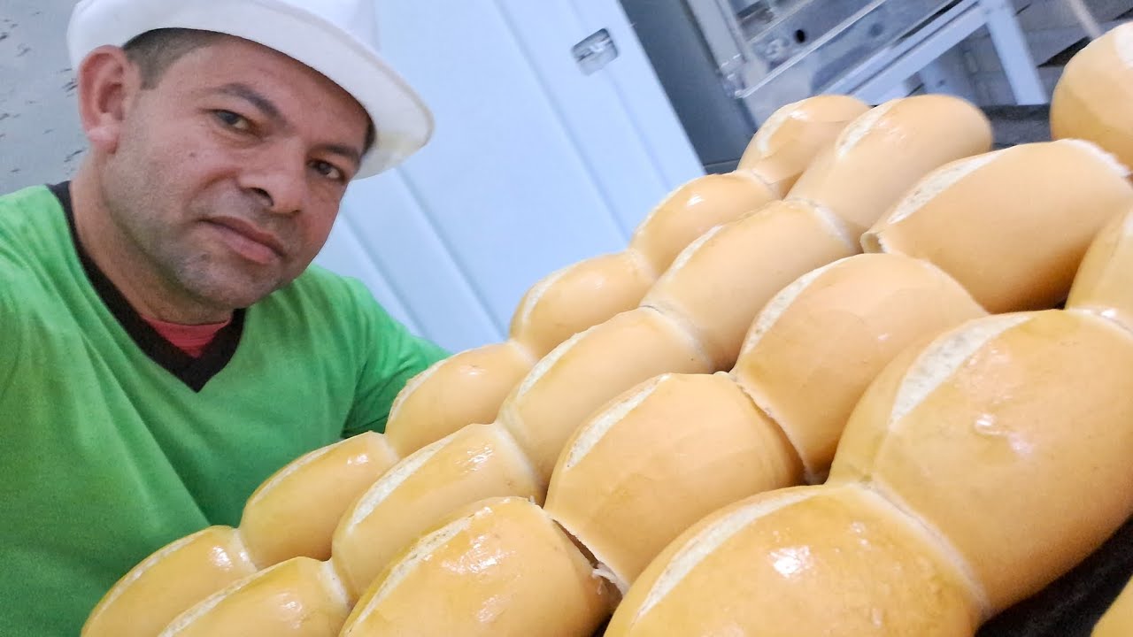 Ensinando fazer  pão francês  usando  só o cilindro (passo a passo)