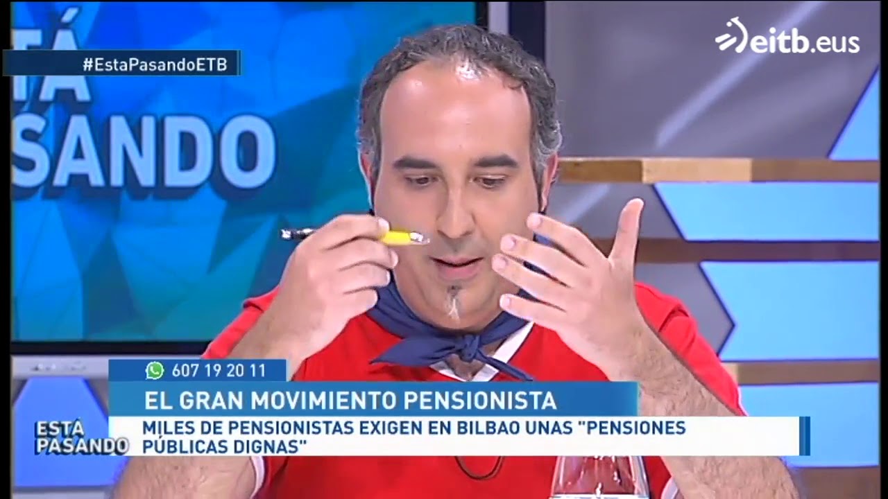 Intervenciones de nuestro compañero Iagoba Itxaso en Está Pasando (ETB2) 21/8/18