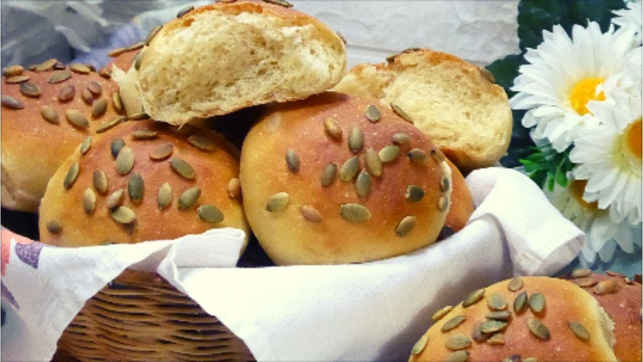 Panini con semi di zucca / Pan de semillas de calabaza / Pumpkin seed bread - Thermomix TM31
