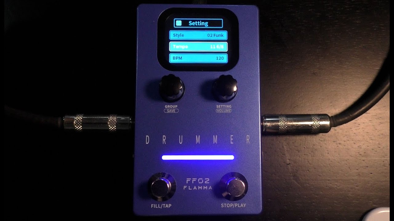 FLAMMA FF02 Drum Machine Pedal Review!