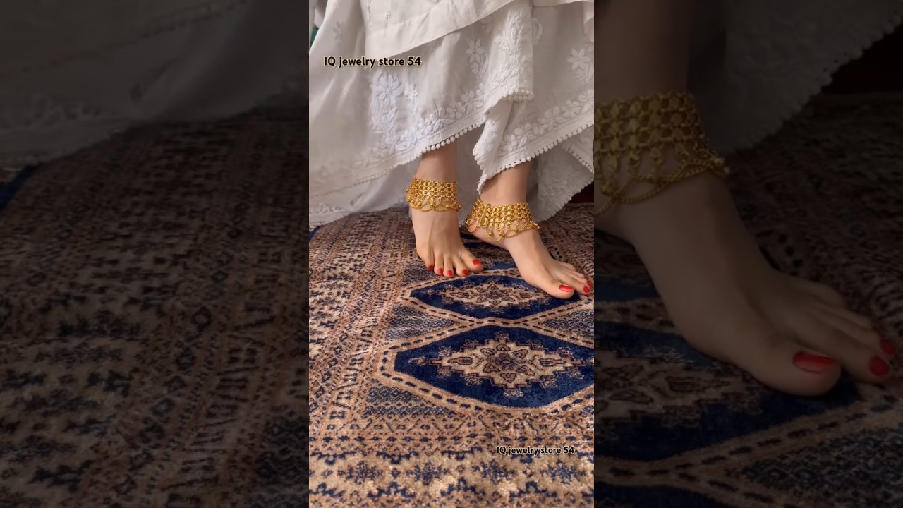 gold anklets designs 😍 Customer Reviews 😍 Happy Moments 😍#gold #anklet #design#shorts