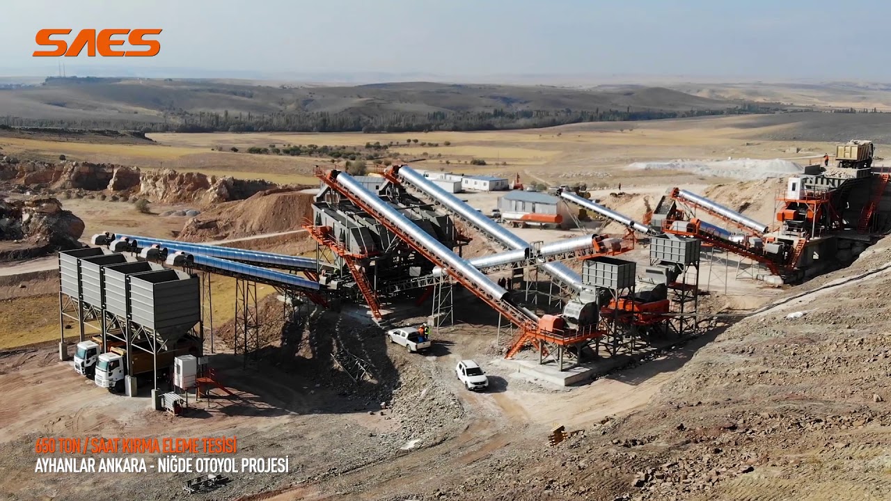 SAES 650 t/h KIRMA ELEME TESİSİ