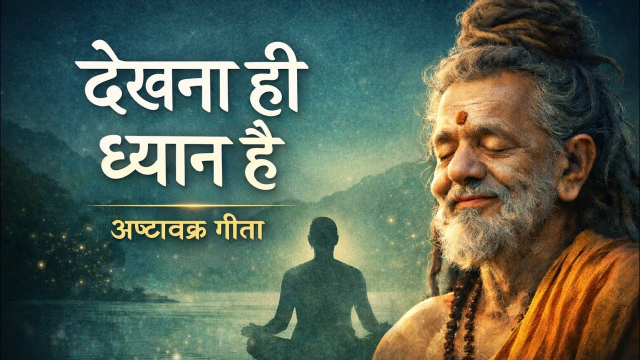 देखना ही ध्यान है | 24 घंटे ध्यान की सरल विधि | अष्टावक्र गीता | #ashtavakragita.