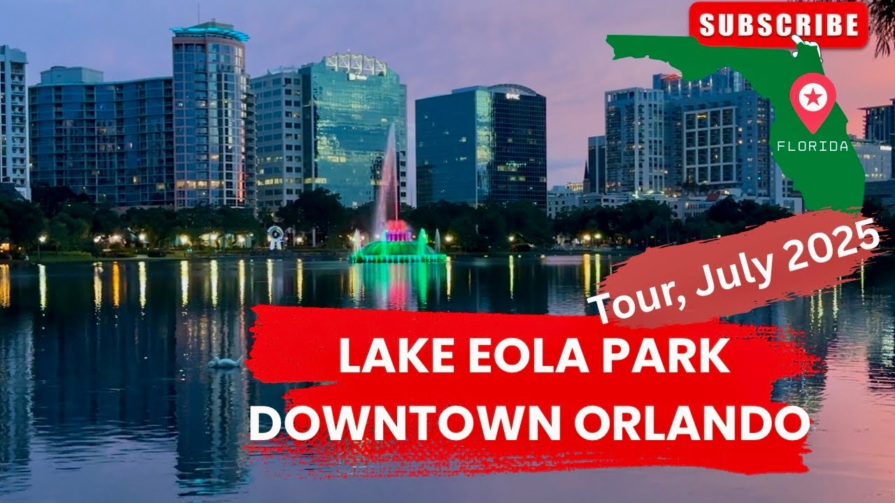 MUST-SEE Spot in ORLANDO? Discovering Lake Eola Park | July 2025, Tour