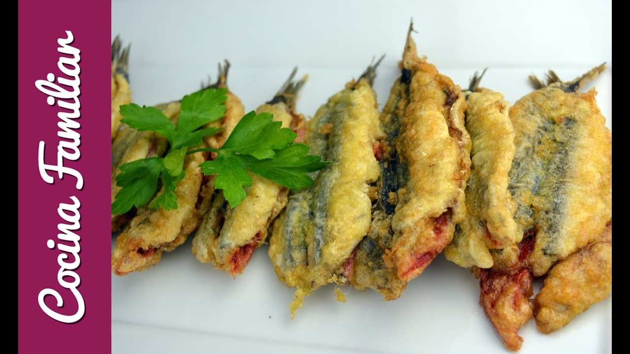 Anchoas rellenas con pimientos del piquillo | Recetas de Javier Romero