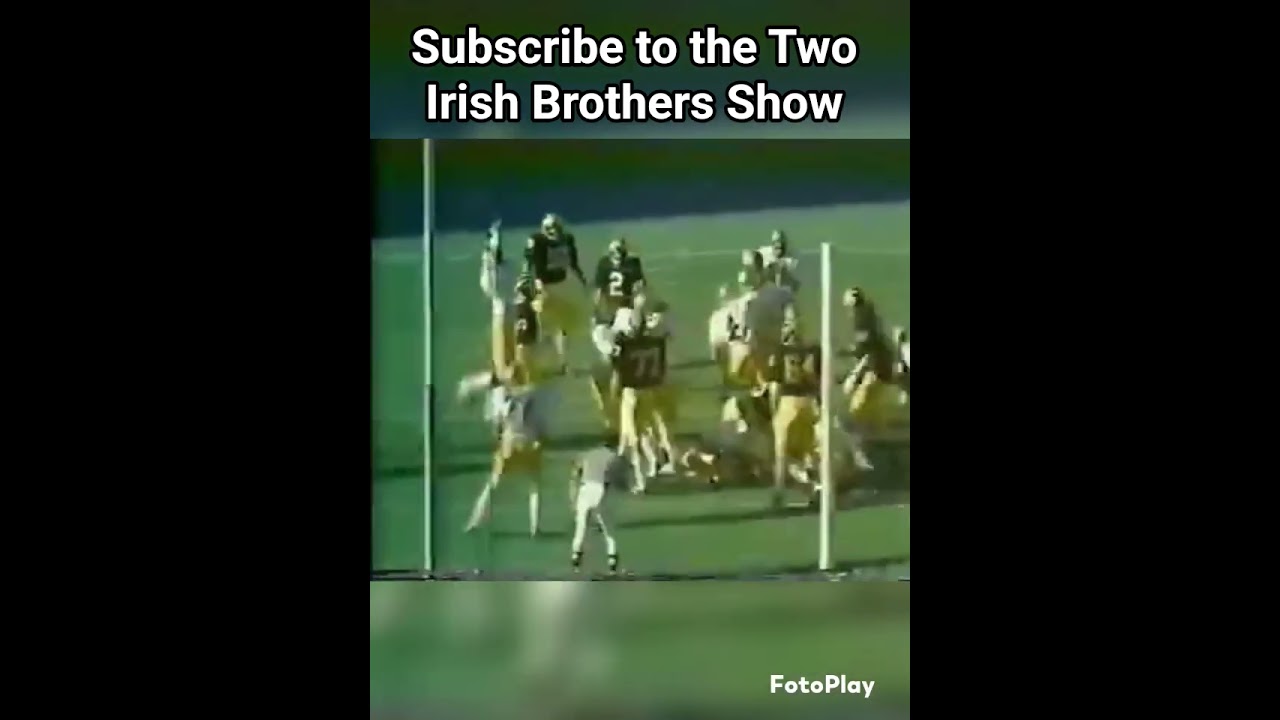 Notre Dame Bob Crable block field goal Michigan #notredamefootball #michigan #michiganfootball