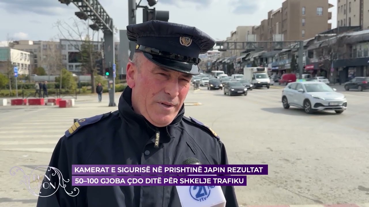 Kamerat e sigurisë në Prishtinë japin rezultat 50-100 gjoba qdo ditë 03.03.2026