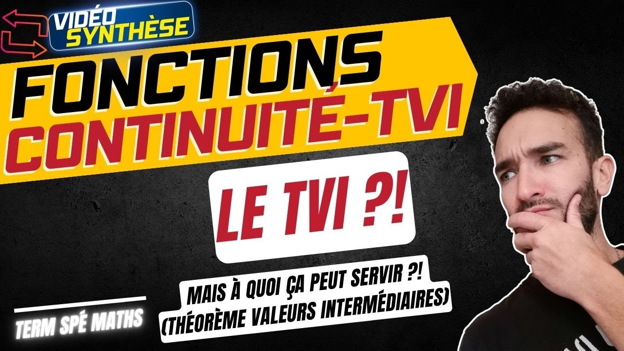 [TERM SPE MATHS] CONTINUITÉ FONCTION / A QUOI SERT LE TVI 🤔 THÉOREME VALEURS INTERMEDIAIRES 😺