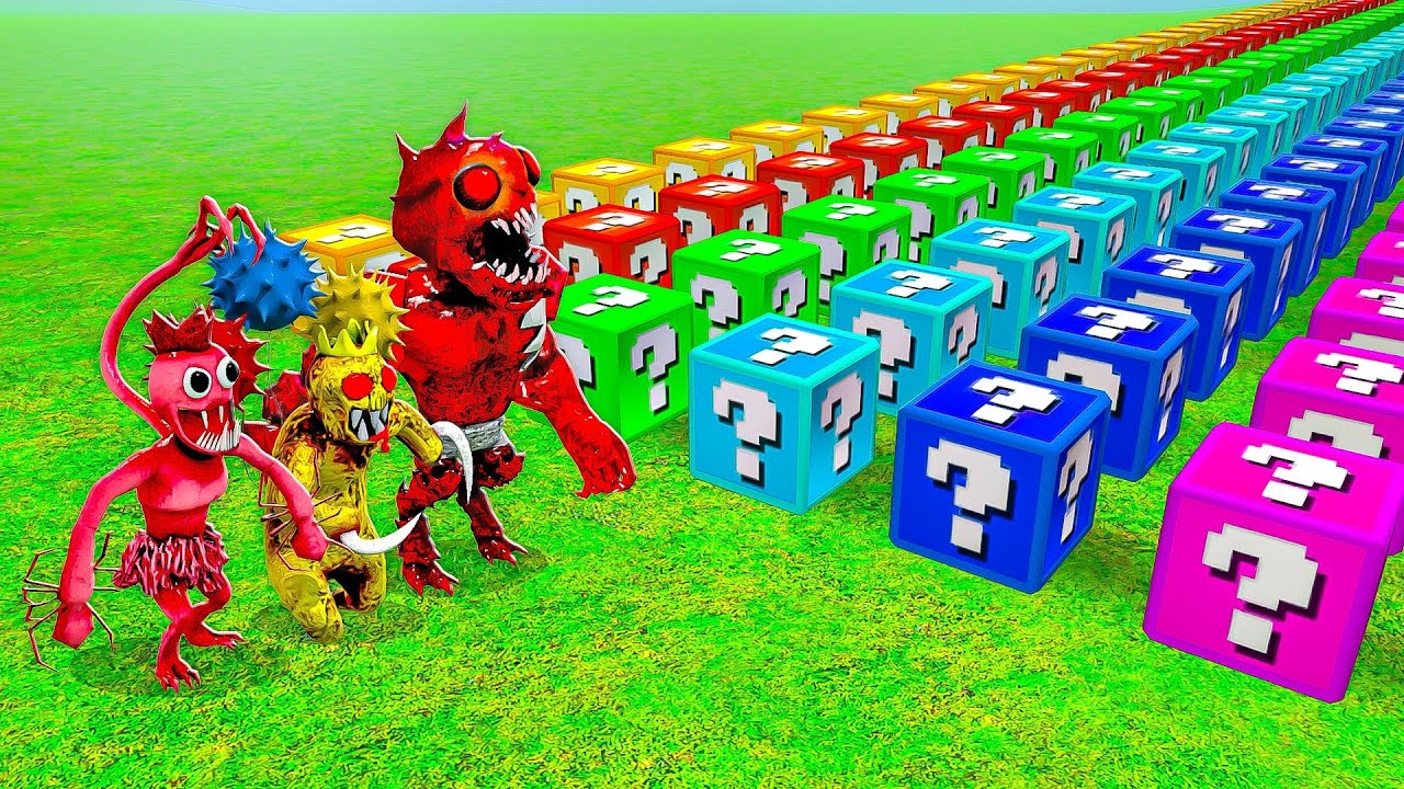 БИТВА ЛАКИ БЛОКОВ С НОВЫМИ КОШМАРНЫМИ РАДУЖНЫМИ ДРУЗЬЯМИ В ГАРРИС МОД! RAINBOW FRIENDS В Garry`s Mod