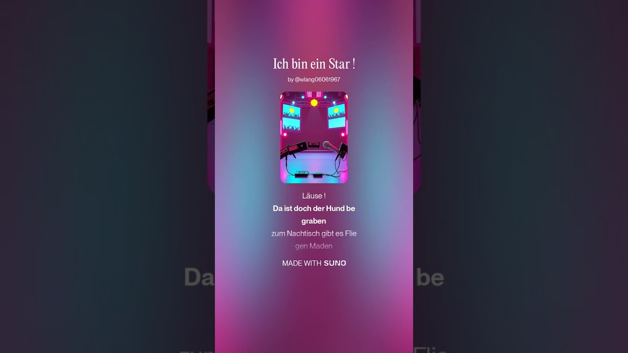 Ich bin ein Star ! Wer gibt ein aus - techno - version -😎🥹☠️🕷️🍴🦂💀😜   