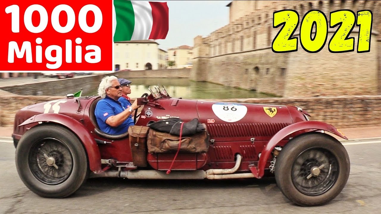1000 Miglia 2021 Highlights - Day 1, Fontanellato (Pr) - Bugatti T35, Alfa Romeo 8C 2900, 300 SL