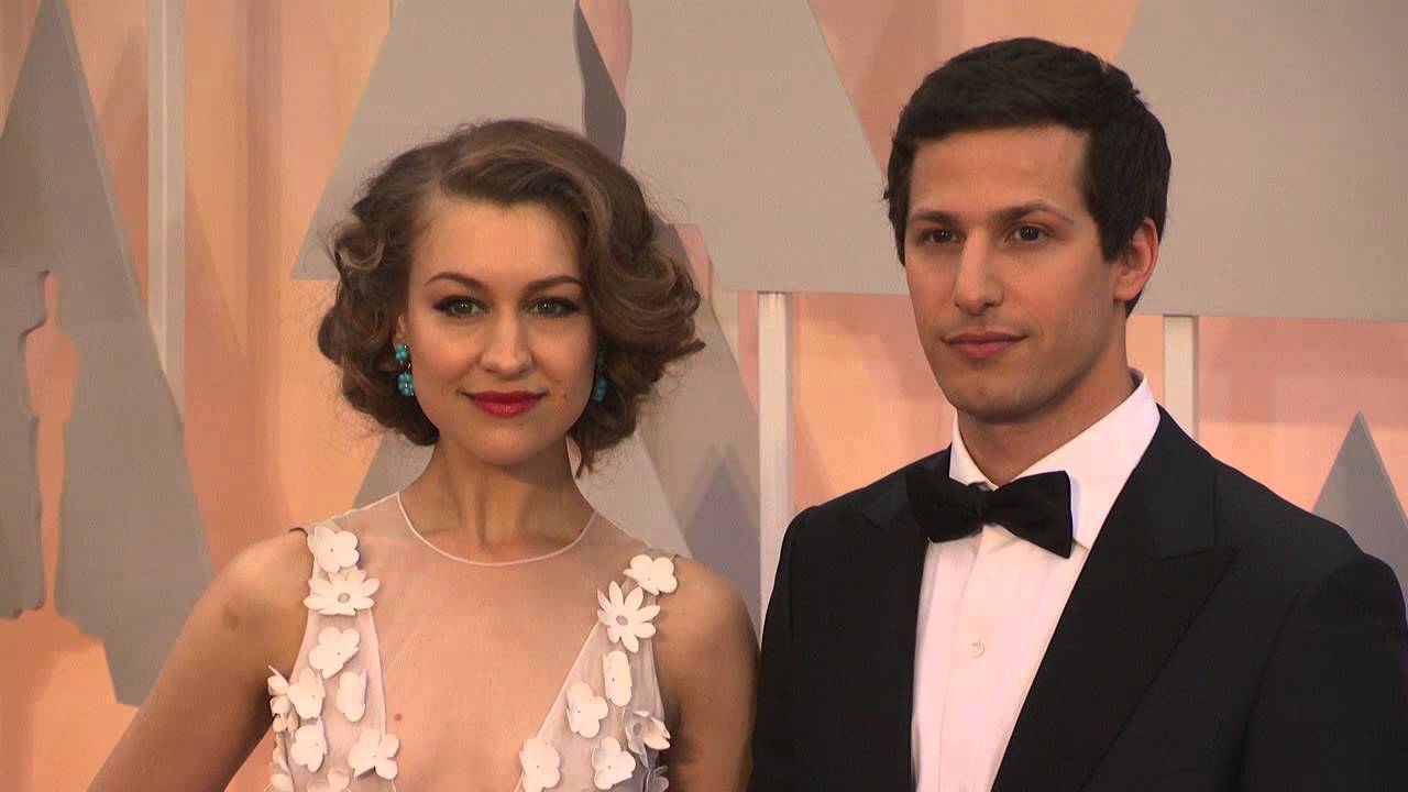 Oscars: Andy Sanberg, Joanna Newsom and The Lonely Island Red Carpet Fashion (2015) | ScreenSlam