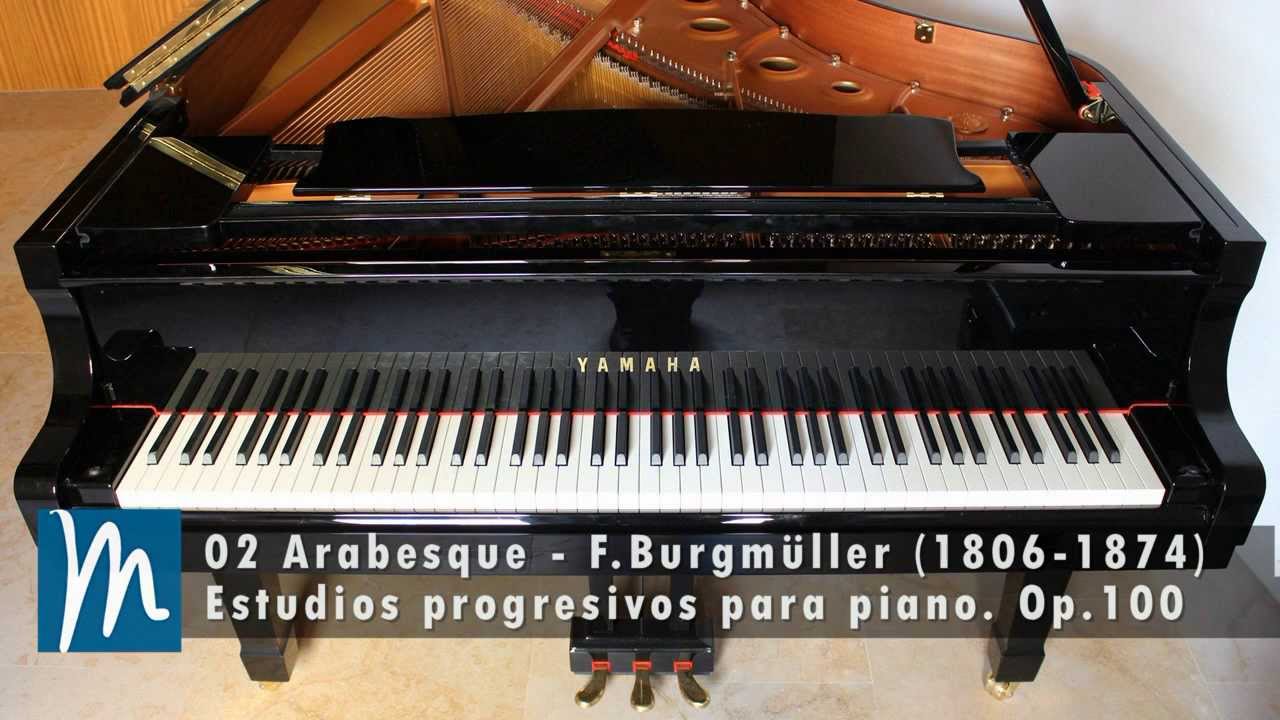 Burgmüller - Arabesque - Op. 100, No. 2 - Curso de piano