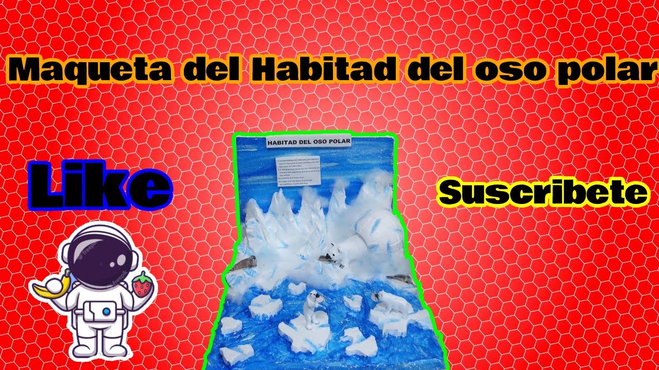 Maqueta del hábitat del oso polar