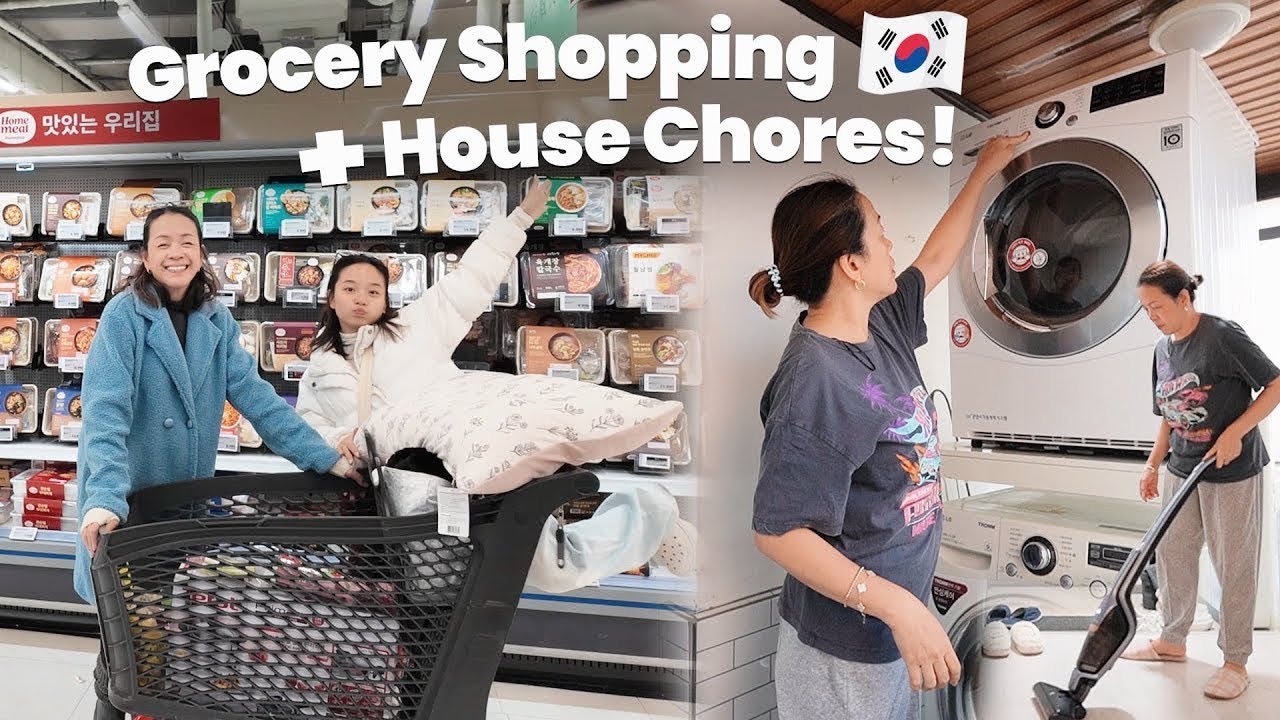 Korea Vlog: Grocery run, cooking, cleaning and laundry!   | Mommy Haidee Vlogs