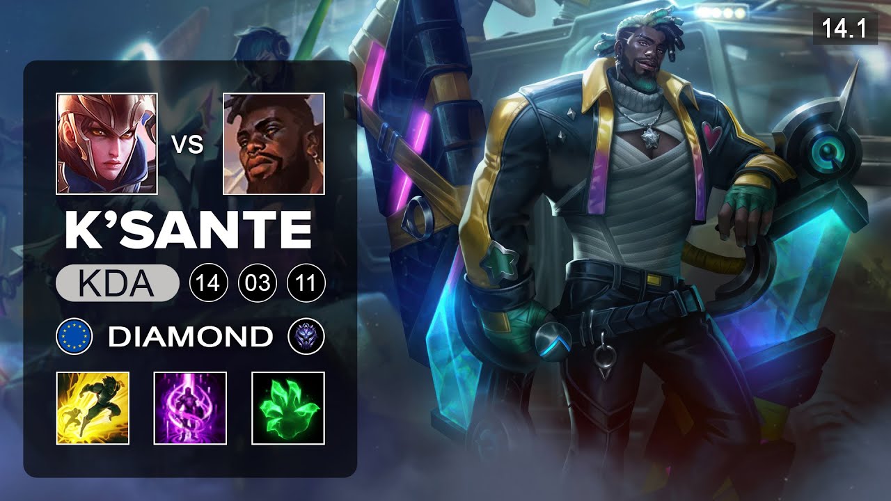 K'Sante vs Quinn Top - EUW Ranked - Patch 14.1 Season 14