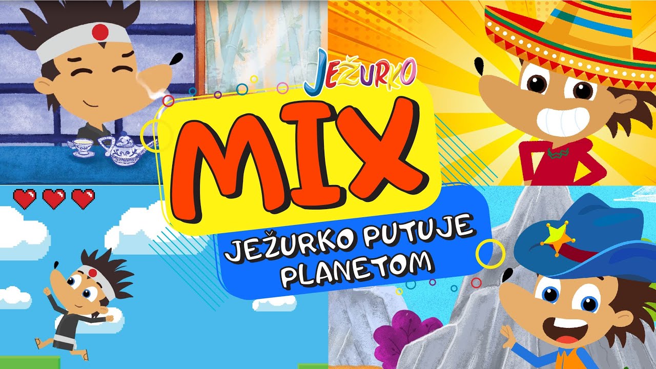 JEŽURKO PUTUJE PLANETOM // PESMICE ZA DECU // DJEČIJE PJESMICE // @Jezurko //