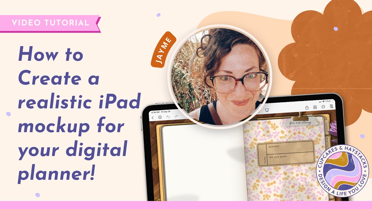 FREE TUTORIAL: How to create the PERFECT realistic iPad mockup for your digital planners in Canva