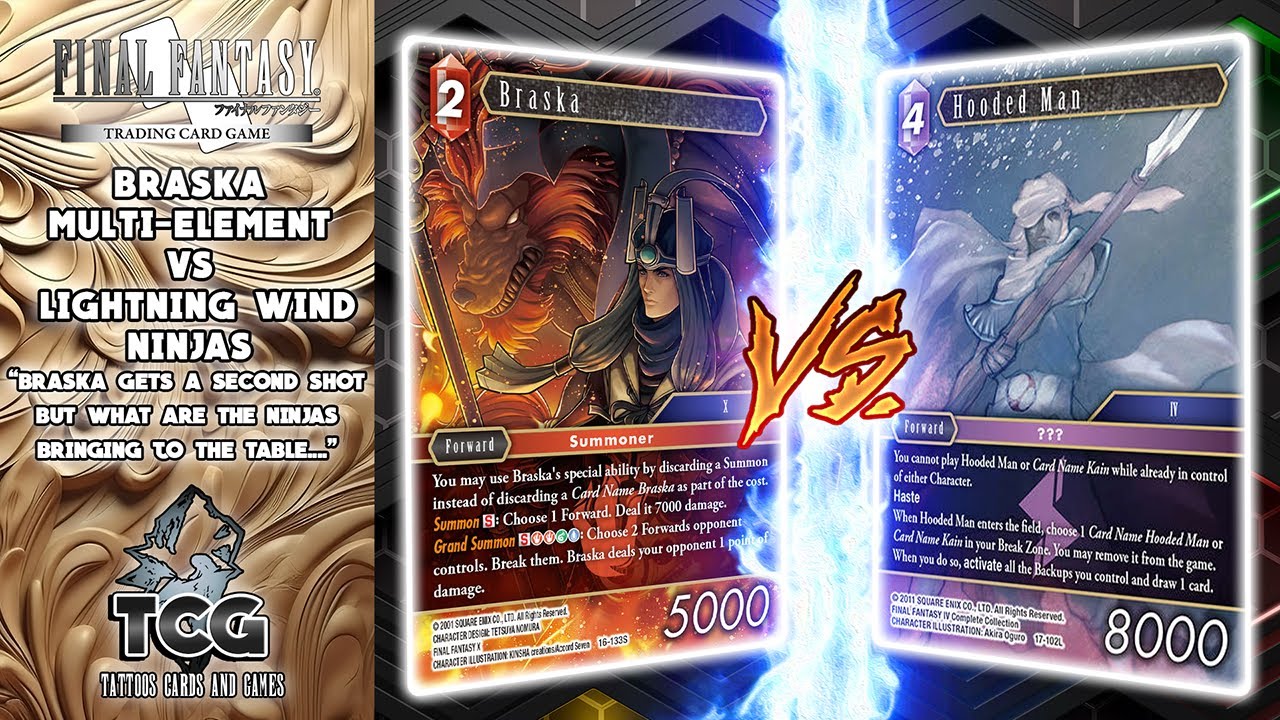 FFTCG: Braska Multi-Element VS Lightning wind Ninjas | Opus 24 | Final Fantasy TCG